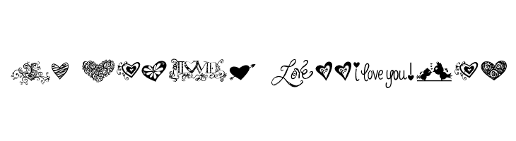 KG Heart Doodles  لخطوط تنزيل