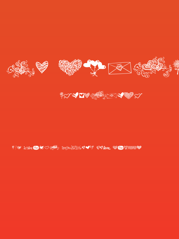 KG Heart Doodles Poster