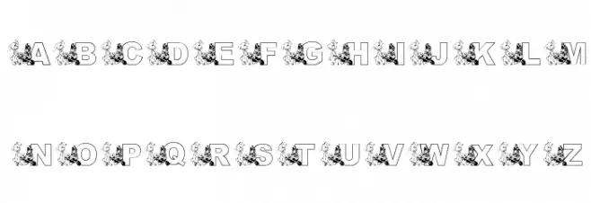 KG Hippity Hop Schriftart Groß