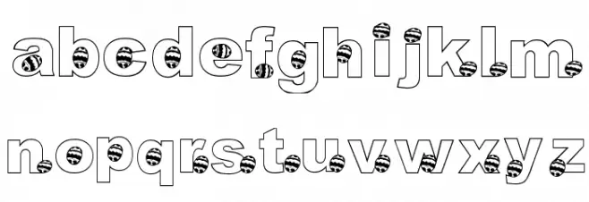 KG Hippity Hop フォント 小文字