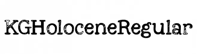 KG Holocene Regular  नि: शुल्क फ़ॉन्ट्स डाउनलोड