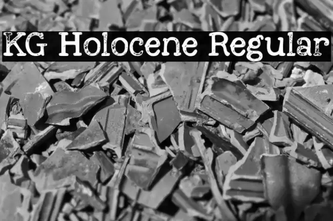 KG Holocene Regular Font examples