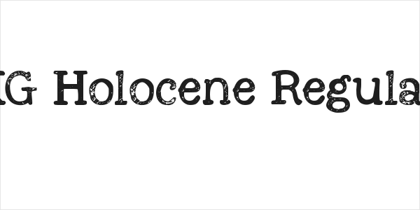 KG Holocene Regular Logo