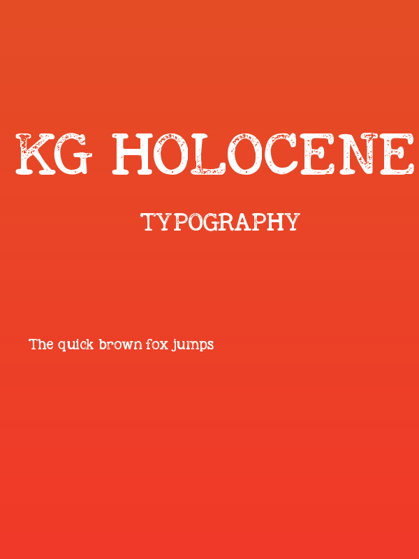 KG Holocene Regular Poster