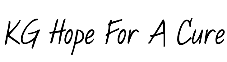 KG Hope For A Cure Font