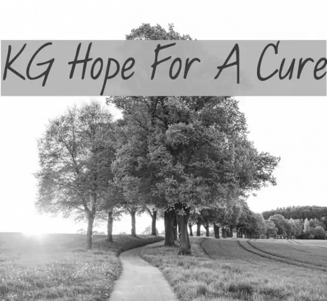 KG Hope For A Cure Font examples