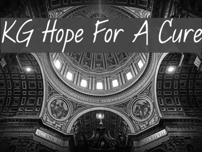 KG Hope For A Cure Font examples