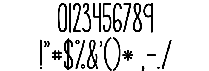 KG How Many Times Font OTHER CHARS