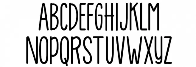 KG How Many Times フォント 大文字