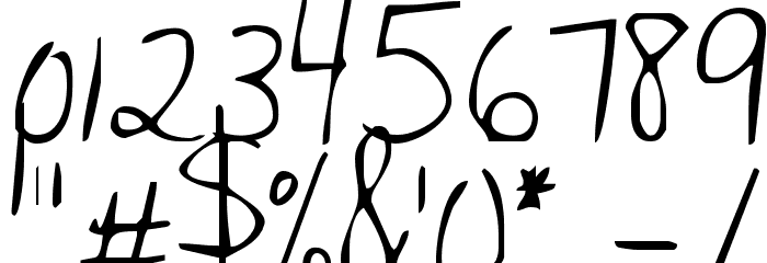 KG Husband of the Millennium Font OTHER CHARS