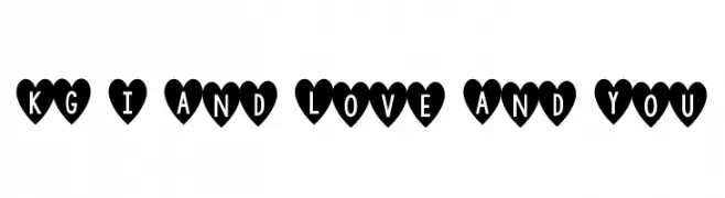 KG I And Love And You  Скачать бесплатные шрифты
