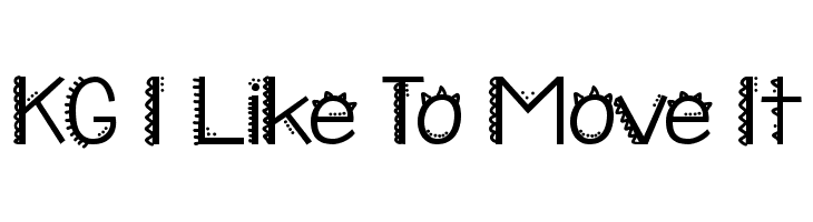 KG I Like To Move It Font