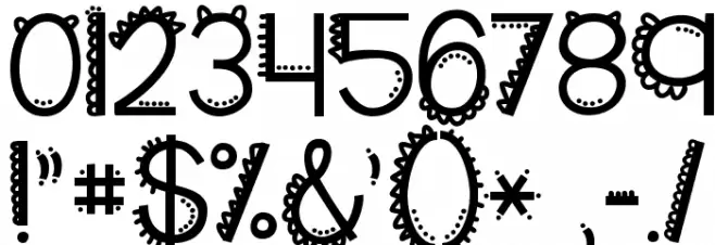 KG I Like To Move It Font OTHER CHARS