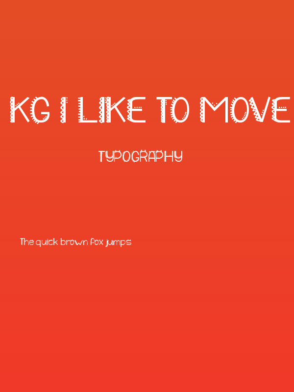 KG I Like To Move It Poster