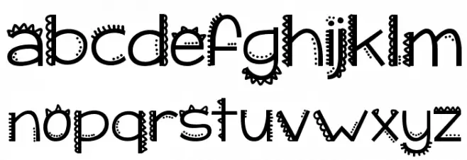 KG I Like To Move It Font LOWERCASE