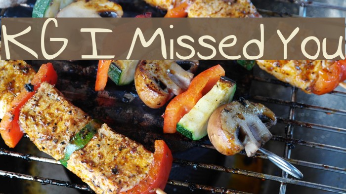 KG I Missed You Font examples
