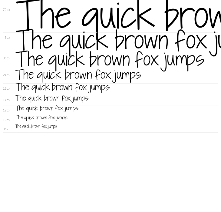 KG I Need A Font Waterfall