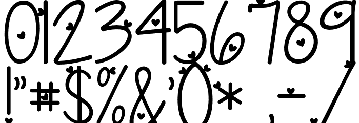 KG I Need A Heart Font Font OTHER CHARS