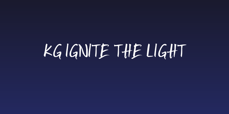 KG Ignite the Light Social Header