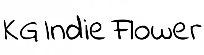 KG Indie Flower  Frei Schriftart Herunterladen