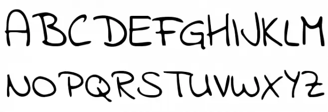 KG Indie Flower Schriftart Groß