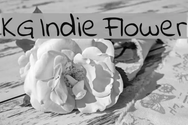 KG Indie Flower Font examples