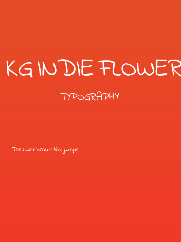 KG Indie Flower Poster