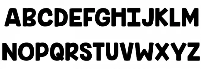 KG Inimitable Original Font UPPERCASE