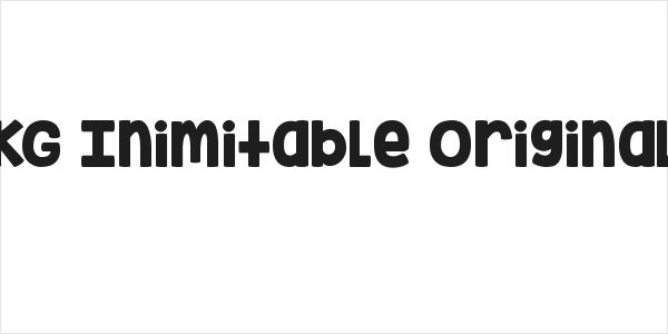 KG Inimitable Original Logo