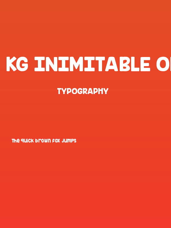 KG Inimitable Original Poster