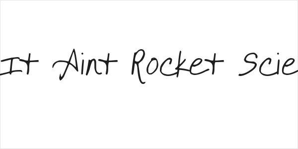 KG It Aint Rocket Science Logo