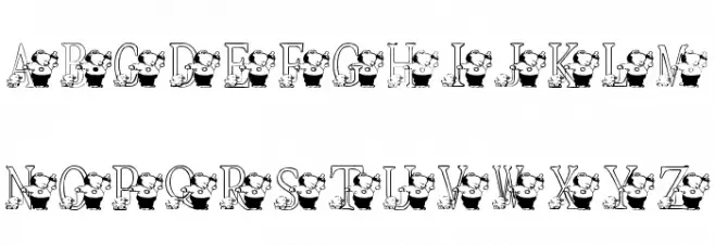 KG JESSIE Fonte MAIÚSCULAS