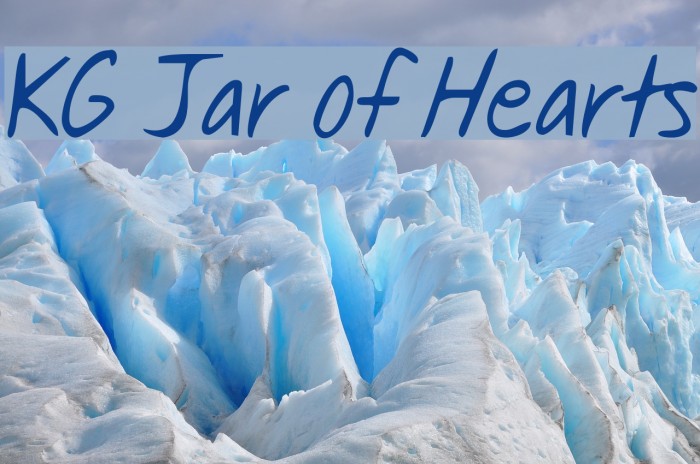 KG Jar of Hearts Font examples