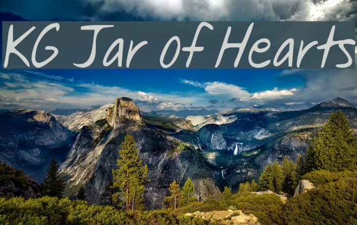 KG Jar of Hearts Font examples