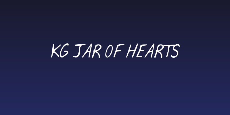 KG Jar of Hearts Social Header