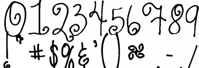 KG Jheri Curls Font OTHER CHARS