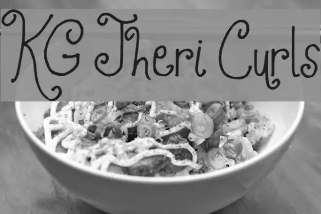 KG Jheri Curls Font examples