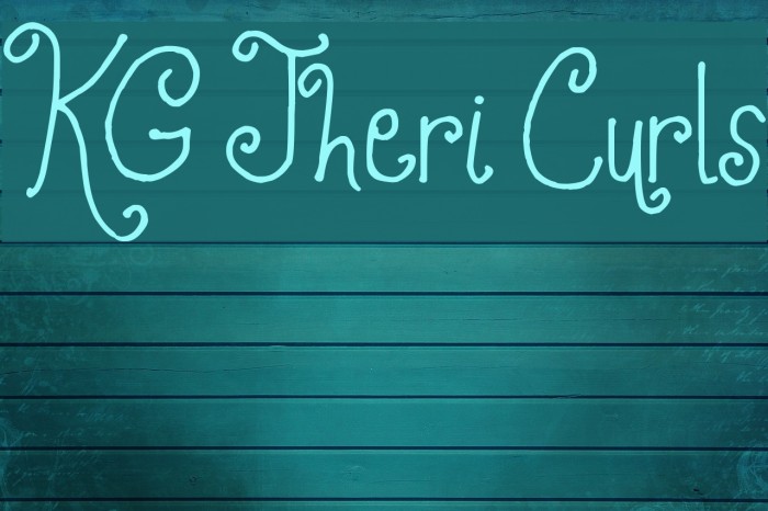 KG Jheri Curls Font examples