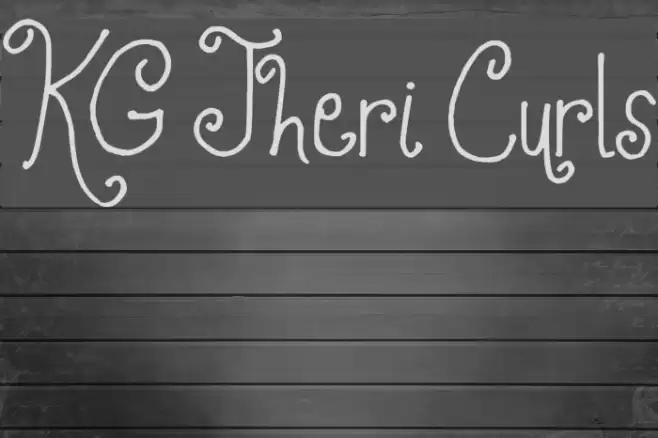 KG Jheri Curls Font examples