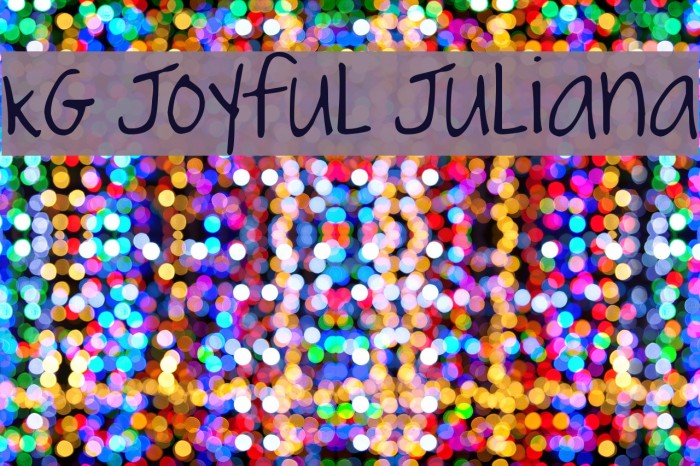 KG Joyful Juliana Example 2