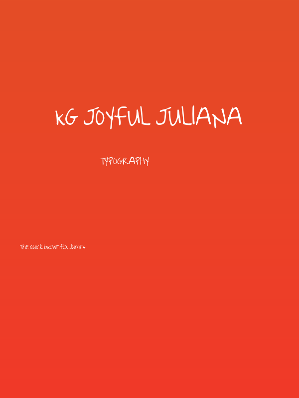 KG Joyful Juliana Poster