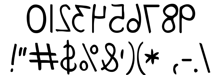 KG June Bug Reverse Font OTHER CHARS