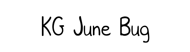 KG June Bug Font