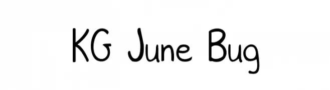 KG June Bug  Скачать бесплатные шрифты