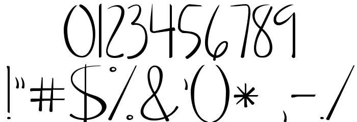 KG Just Give Me A Reason Font OTHER CHARS