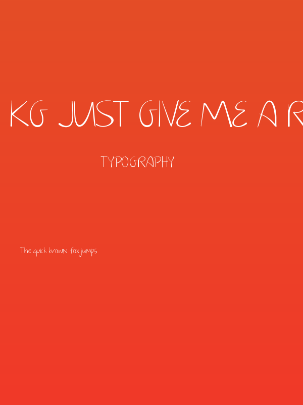 KG Just Give Me A Reason Poster
