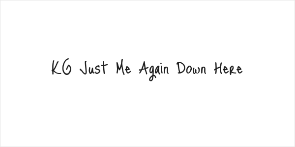 KG Just Me Again Down Here Logo