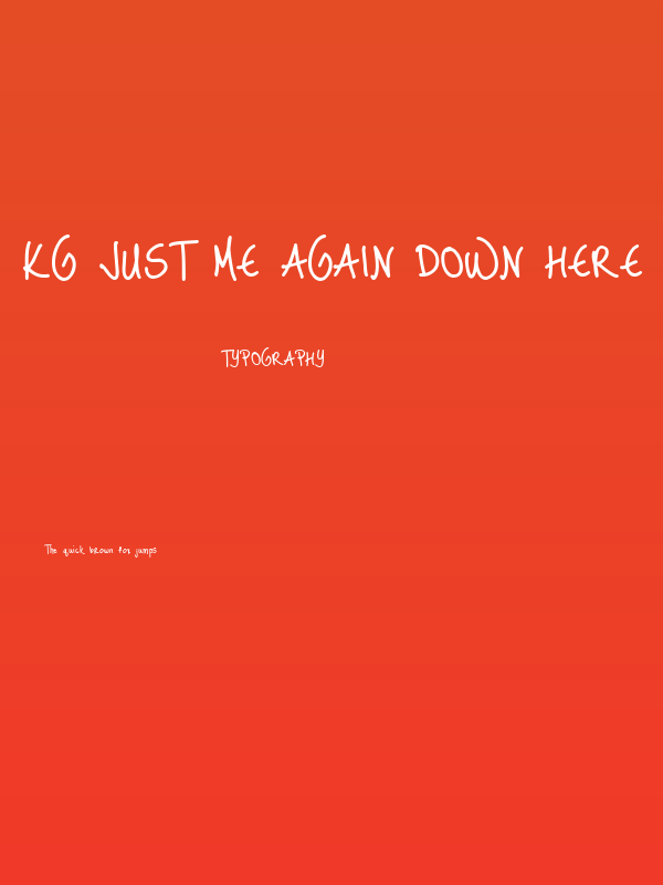 KG Just Me Again Down Here Poster