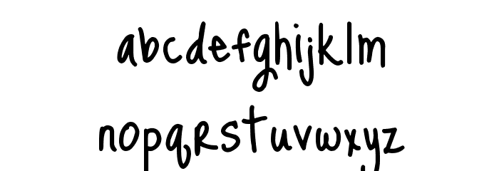 KG Just Me Again Down Here Font LOWERCASE