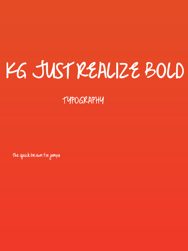 KG Just Realize Bold Poster